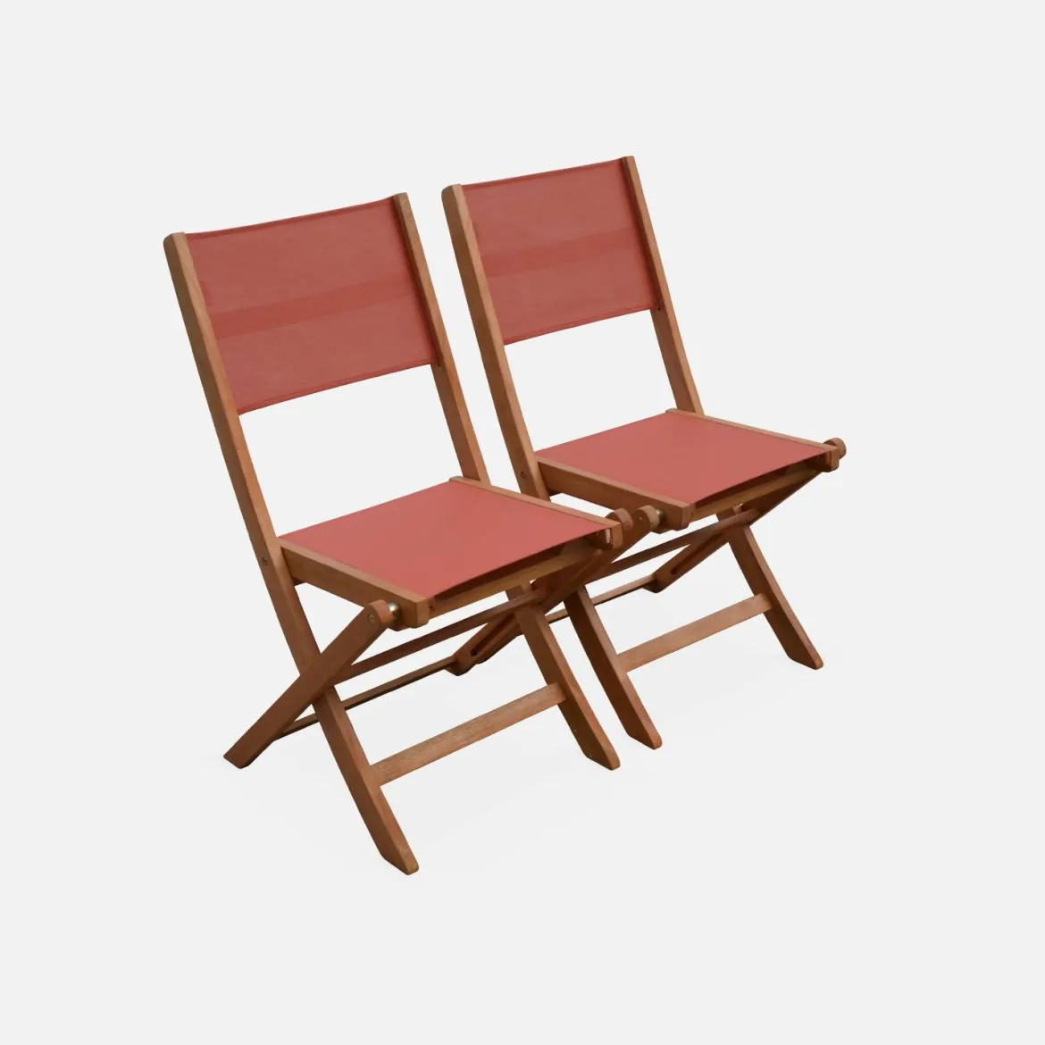 Set tavolo da giardino rettangolare allungabile in legno con 6 sedie