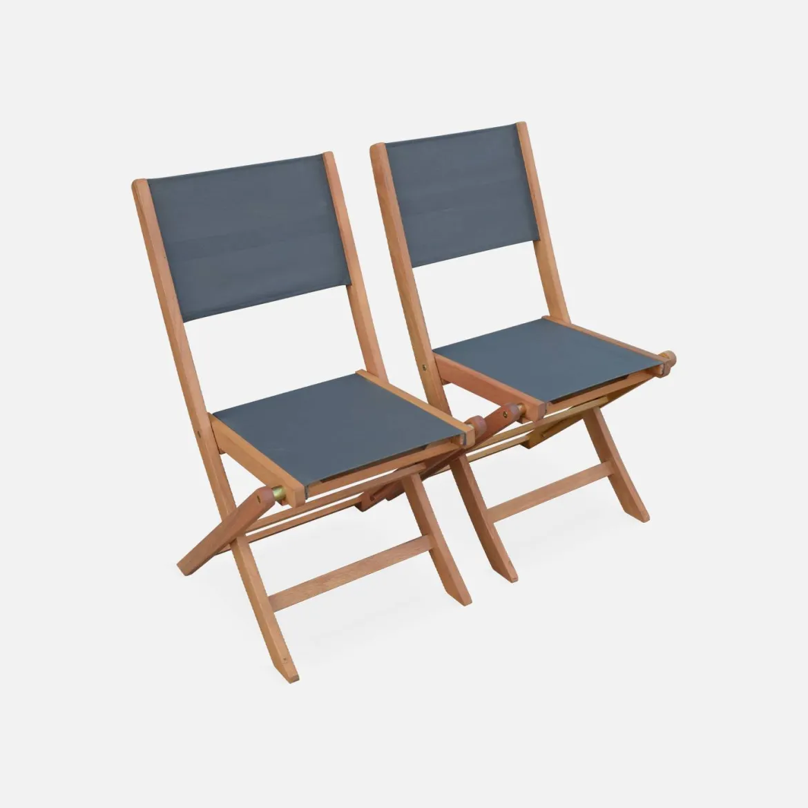 Set tavolo da giardino rettangolare allungabile in legno con 6 sedie