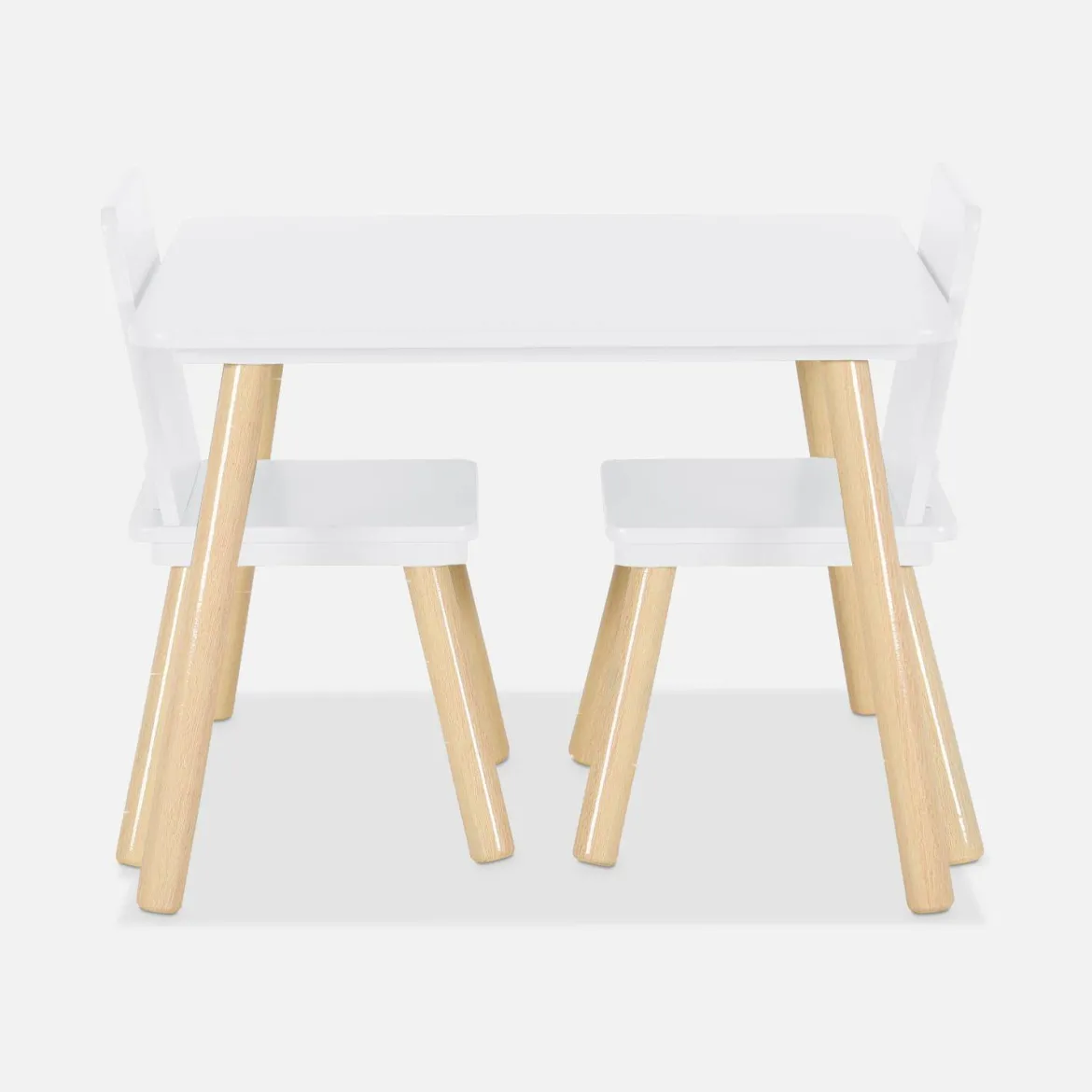 Set tavolo e 2 sedie per bambini