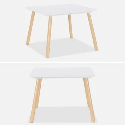 Set tavolo e 2 sedie per bambini