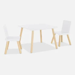 Set tavolo e 2 sedie per bambini