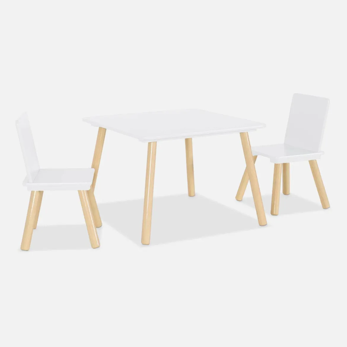 Set tavolo e 2 sedie per bambini