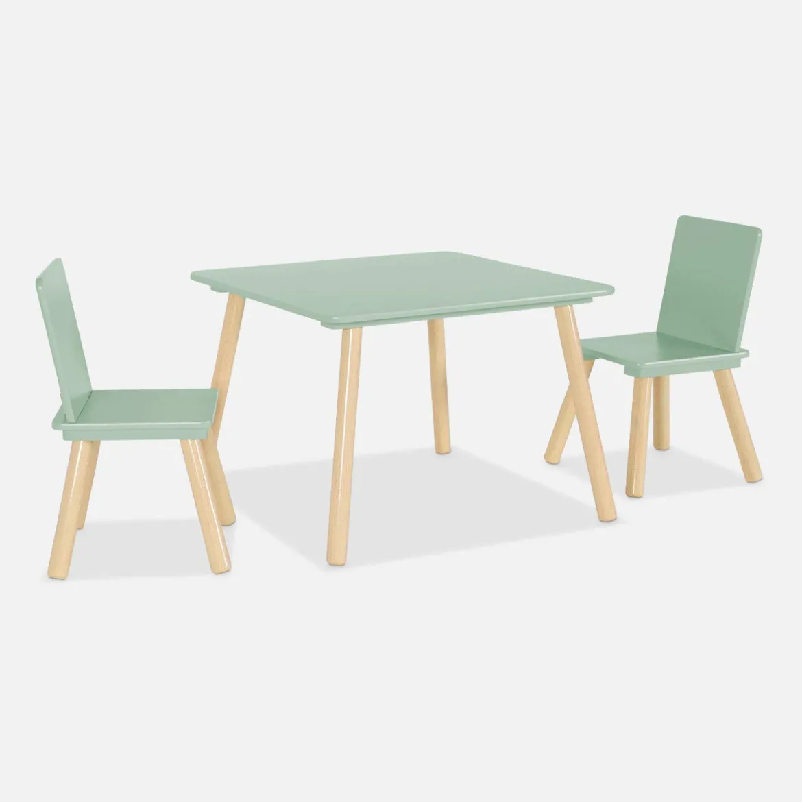 Set tavolo e 2 sedie per bambini