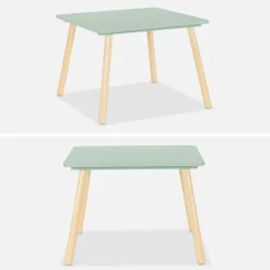 Set tavolo e 2 sedie per bambini