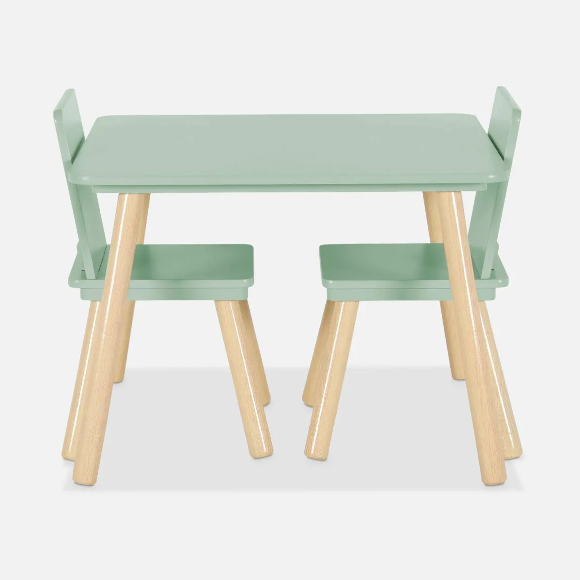 Set tavolo e 2 sedie per bambini