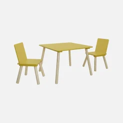 Set tavolo e 2 sedie per bambini