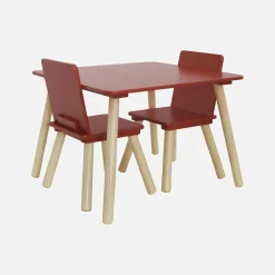 Set tavolo e 2 sedie per bambini