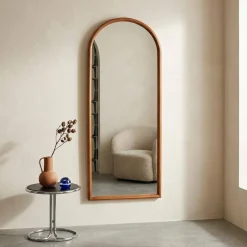 Specchio arco legno di pino