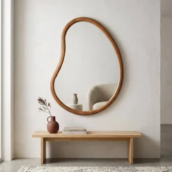 Specchio in legno di abete, 85cm