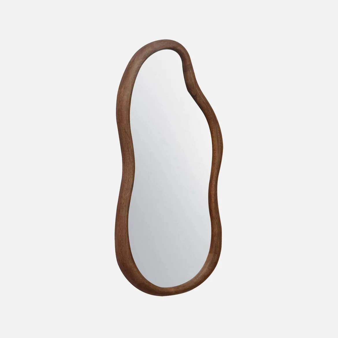 Specchio in legno di gomma