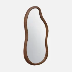 Specchio in legno di gomma