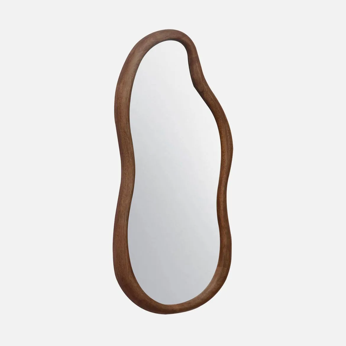 Specchio in legno di gomma