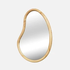 Specchio organico in legno di abete, 65cm