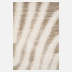 Tappeto da interno a righe beige