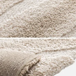 Tappeto da interno a righe beige