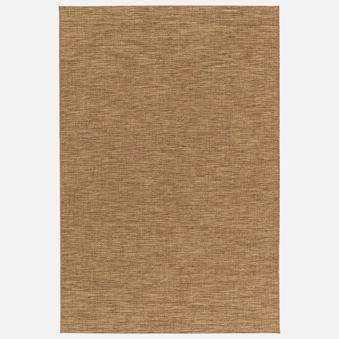 Tappeto effetto juta per interni/esterni in caramello