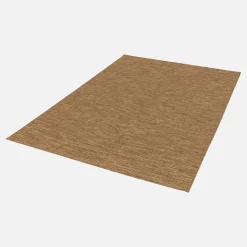 Tappeto effetto juta per interni/esterni in caramello