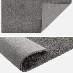 Tappeto interno in velluto riccio grigio antracite