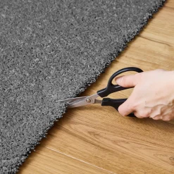 Tappeto interno in velluto riccio grigio antracite