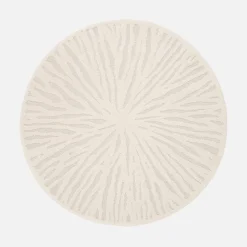 Tappeto interno rotondo crema, 160cm