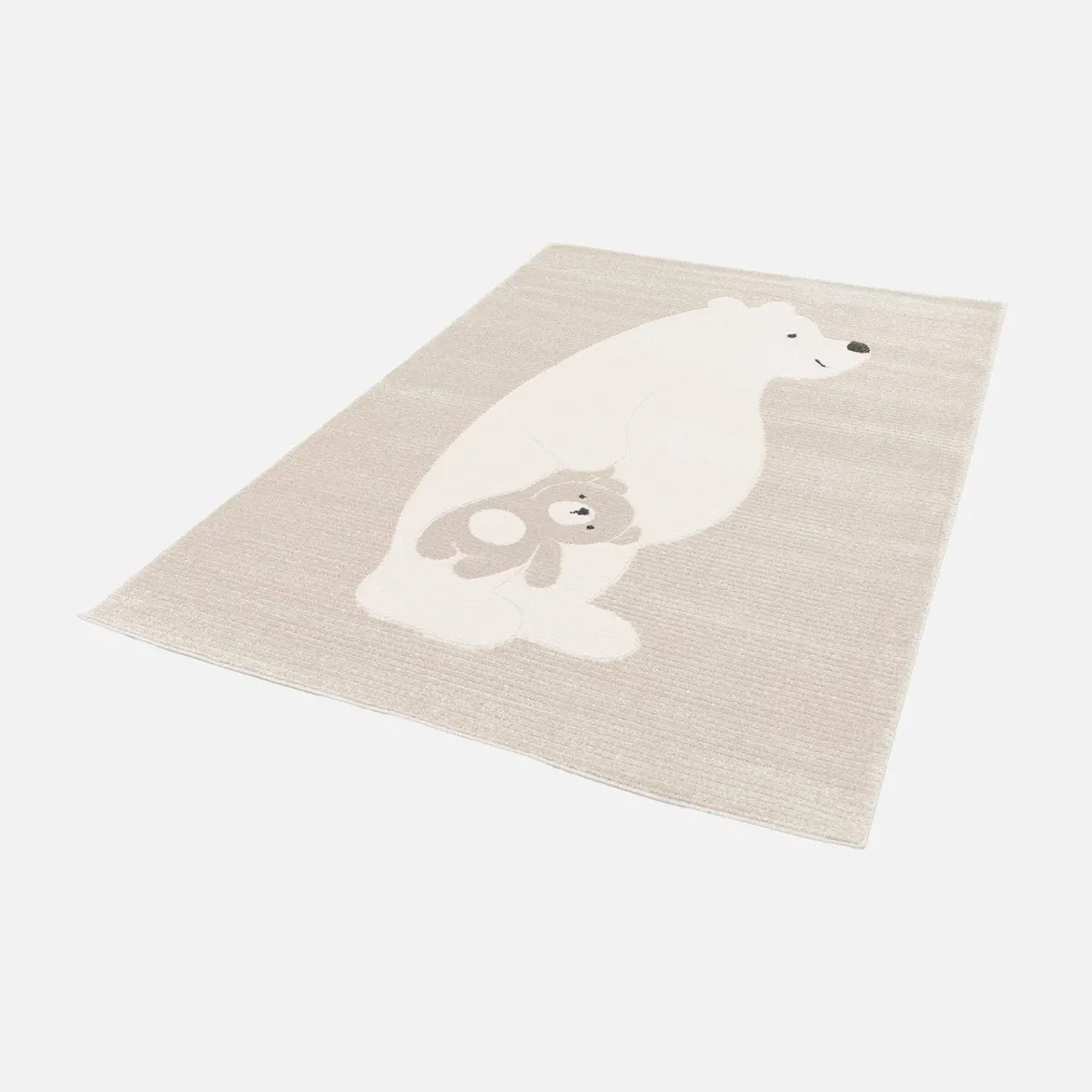Tappeto per bambini beige/crema, tappeto orsetto