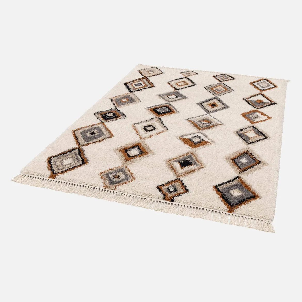 Tappeto per interni con motivi etnici, beige