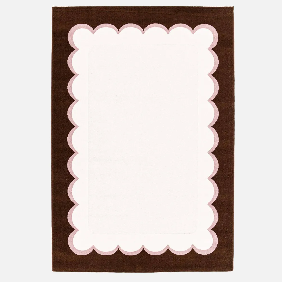 Tappeto da interno rosa e marrone