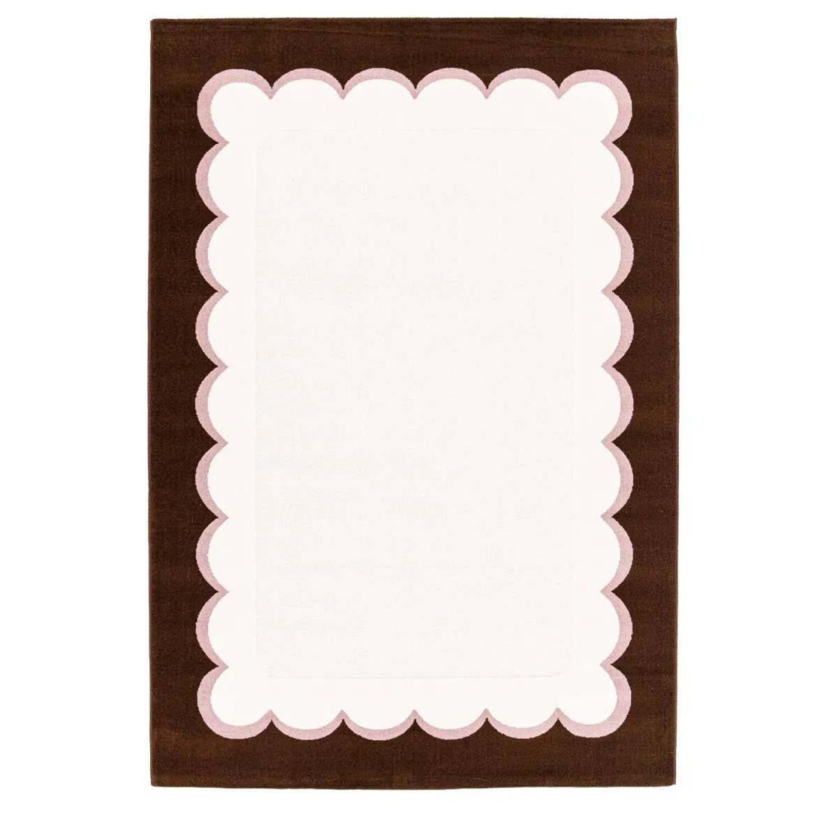Tappeto da interno rosa e marrone