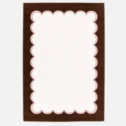Tappeto da interno rosa e marrone