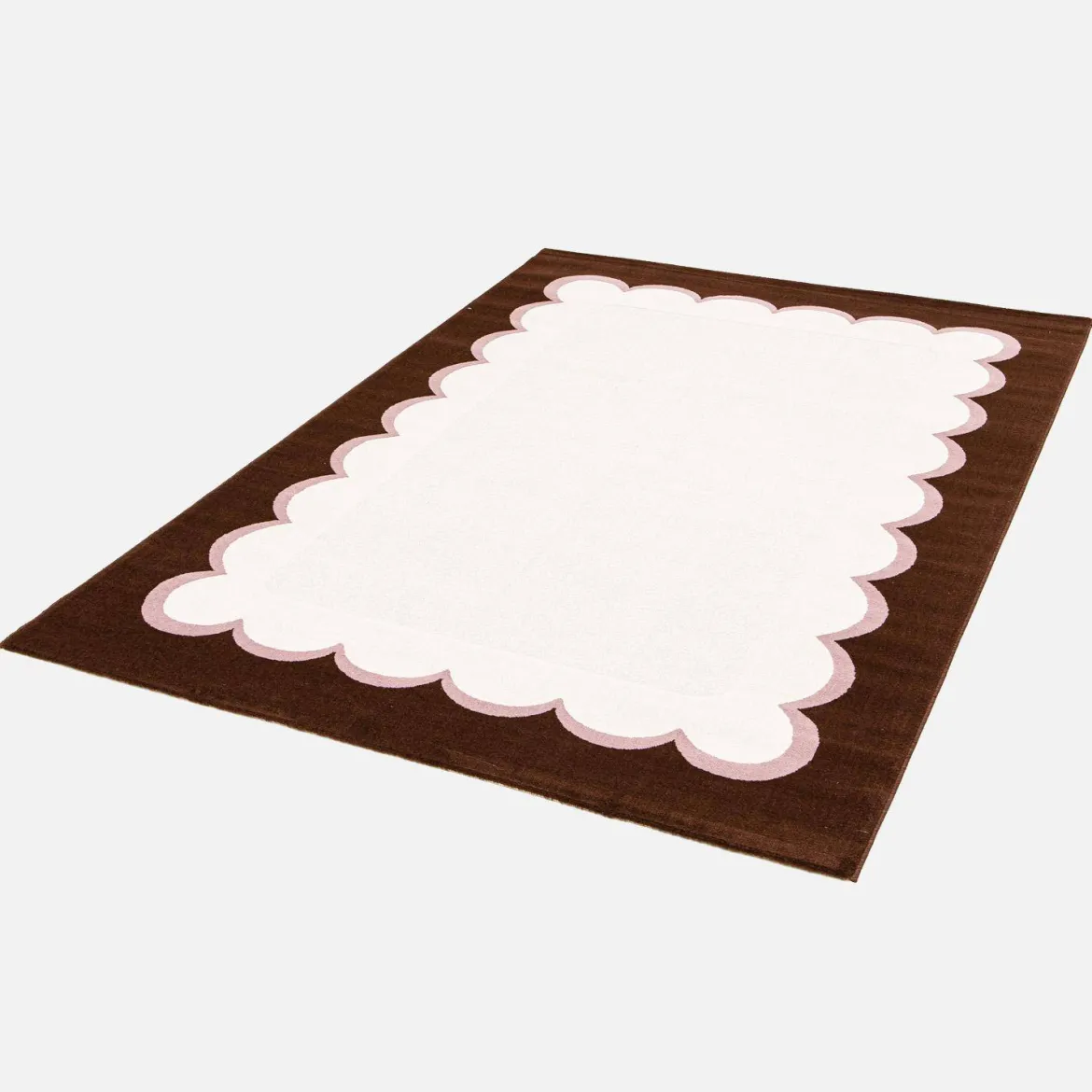 Tappeto da interno rosa e marrone