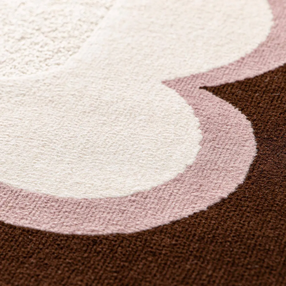 Tappeto da interno rosa e marrone