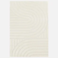 Tappeto interno con archi color crema