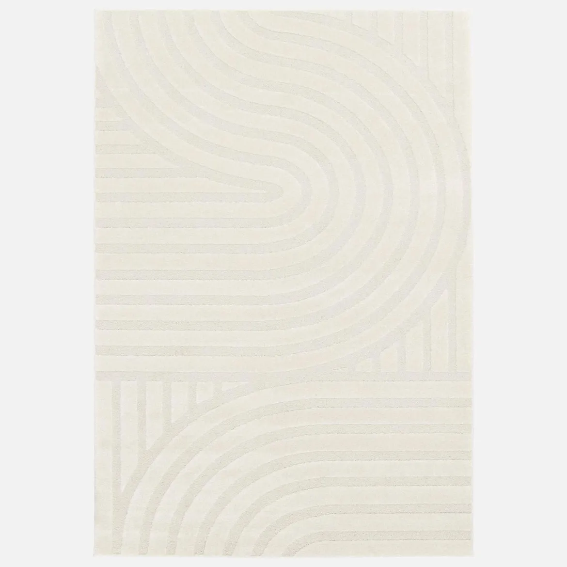 Tappeto interno con archi color crema