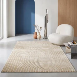 Tappeto interno motivo archi beige