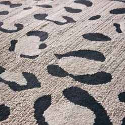 Tappeto interno motivo leopardo beige