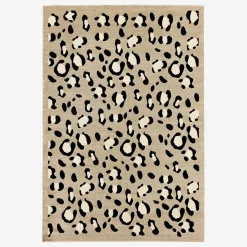 Tappeto interno motivo leopardo beige