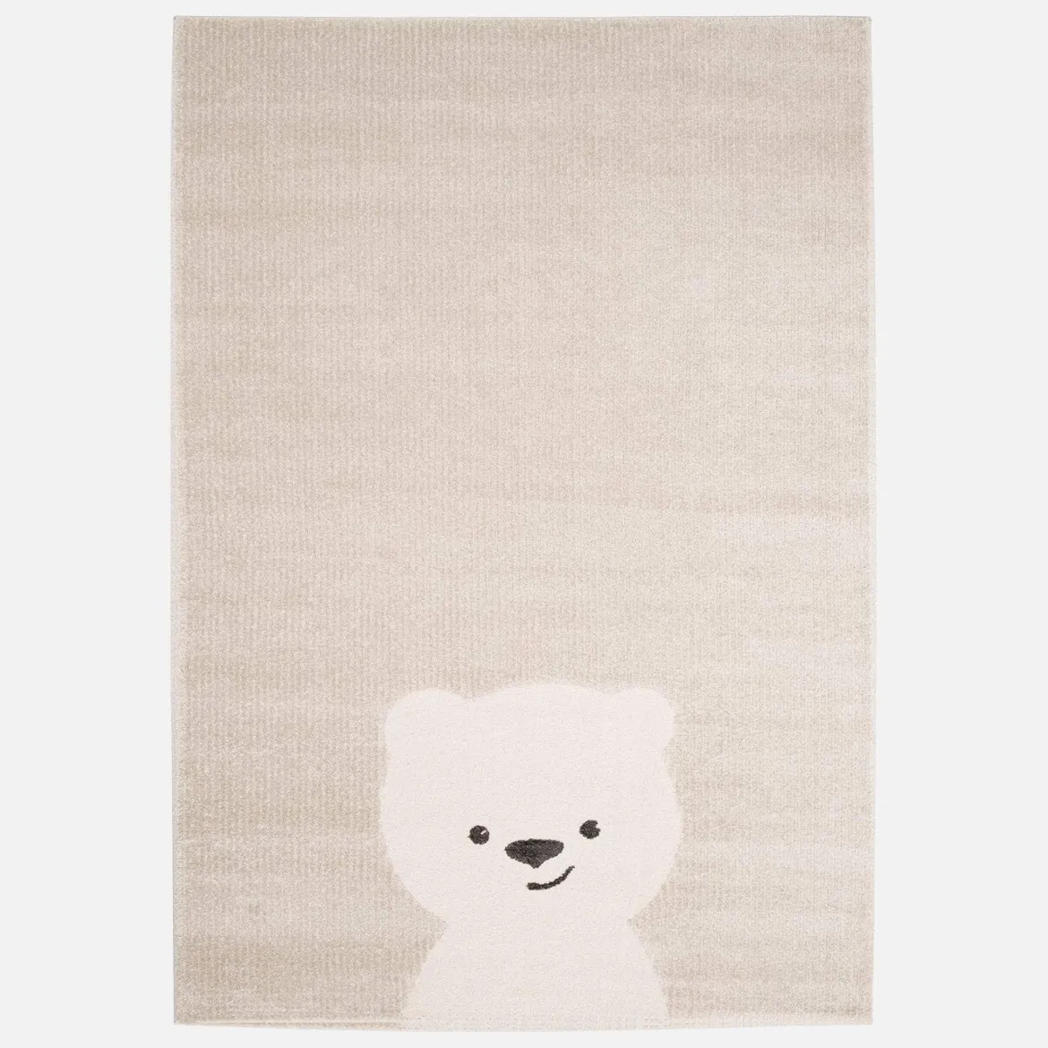 Tappeto per bambini beige/crema, piccolo tappeto con orsetto