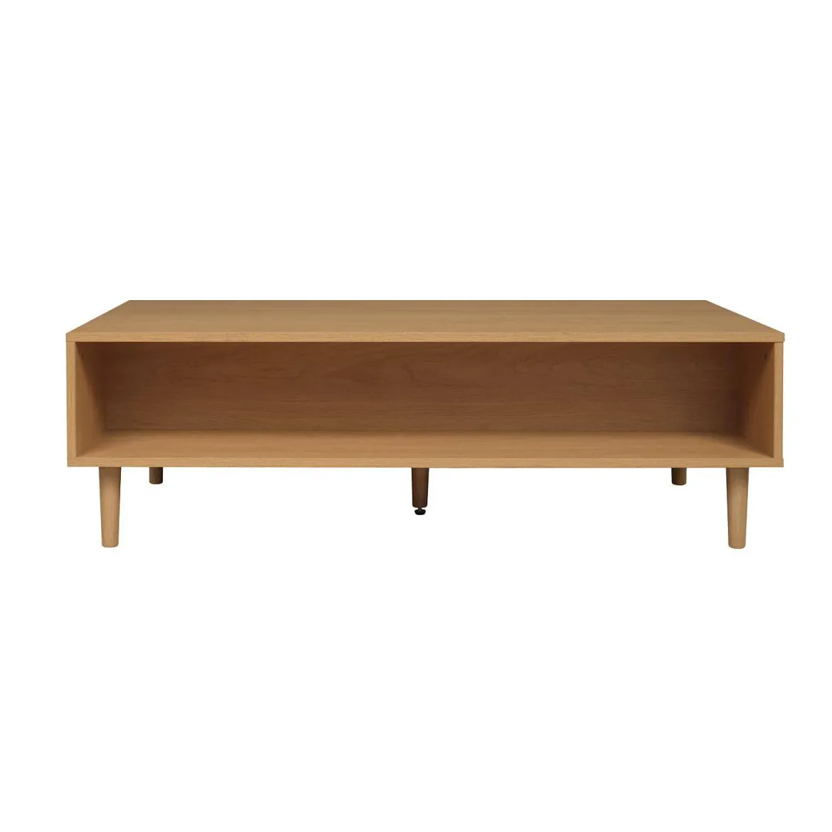 Tavolino basso vintage effetto legno 1 cassetto