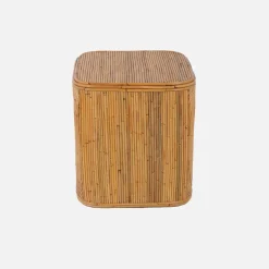 Tavolino con nicchia, in rattan naturale