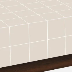 Tavolino da caffè con motivo a piastrelle effetto ceramica opaca