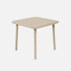 Tavolino da giardino quadrato in acciaio, 45 cm