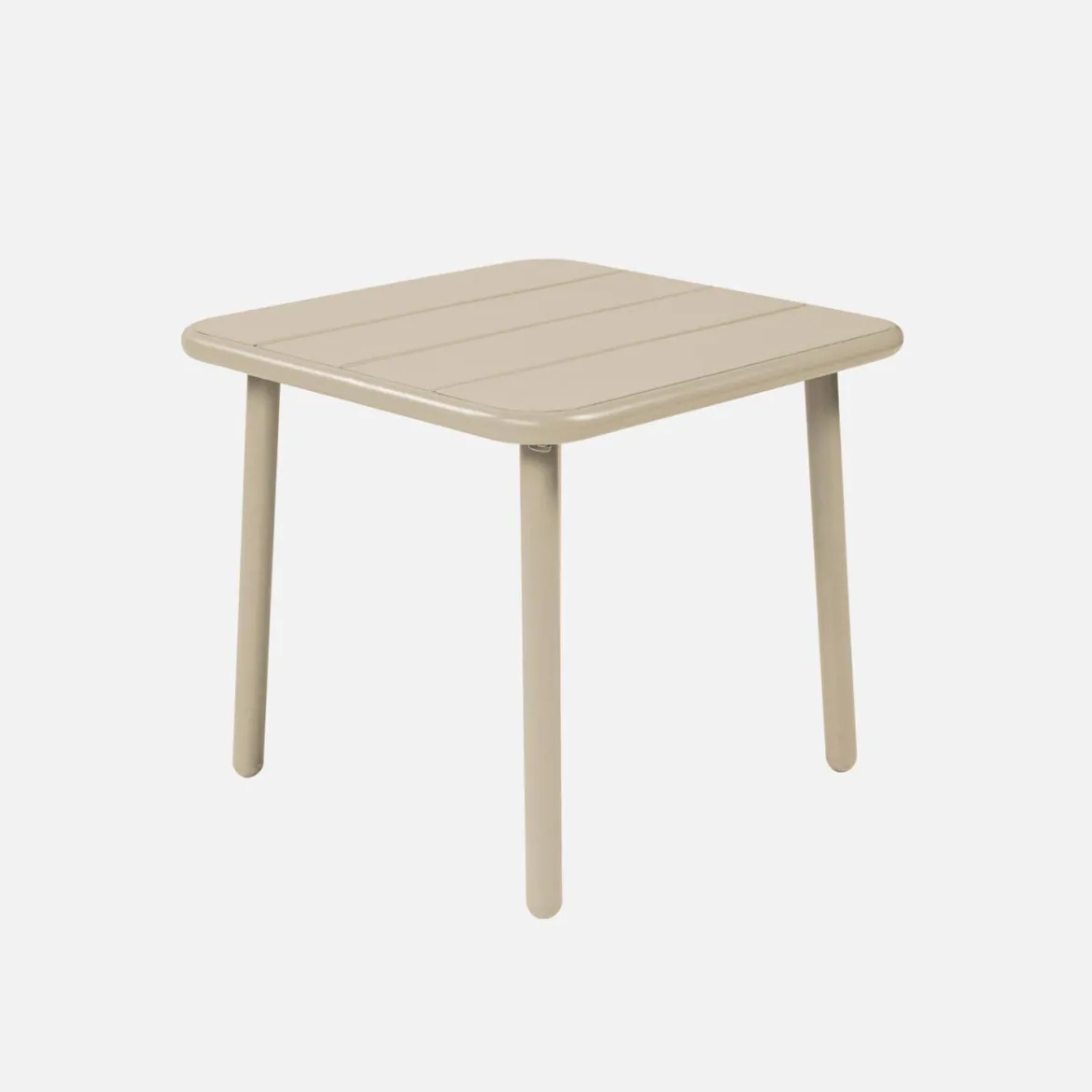 Tavolino da giardino quadrato in acciaio, 45 cm