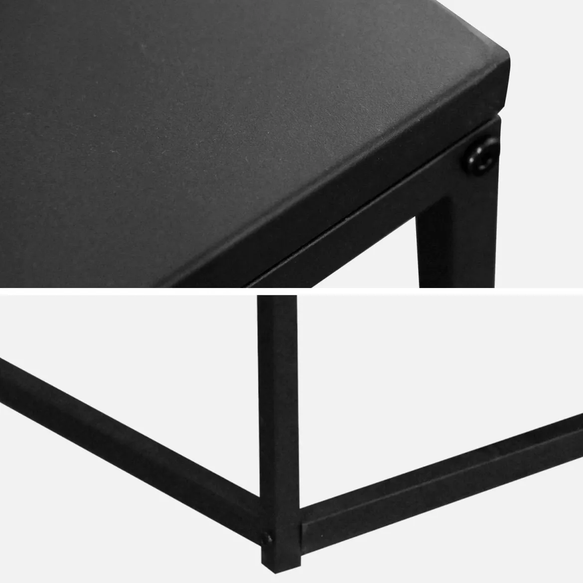 Tavolino in metallo nero