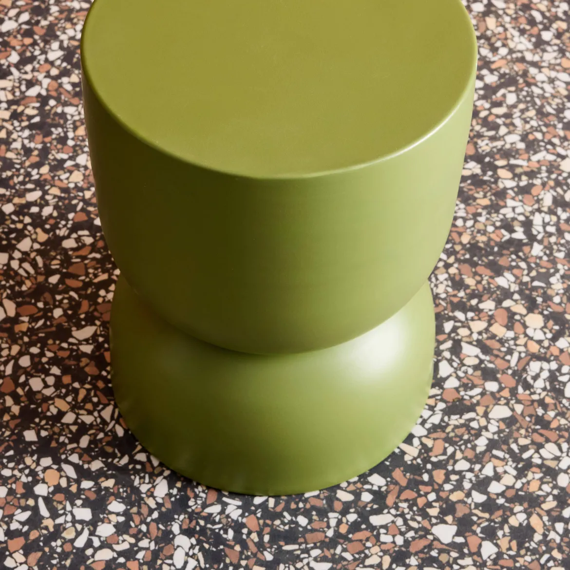 Tavolino, lato divano, comodino metallo, 42cm