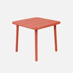 Tavolino da giardino quadrato in acciaio, 45 cm