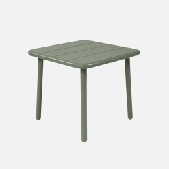 Tavolino da giardino quadrato in acciaio, 45 cm