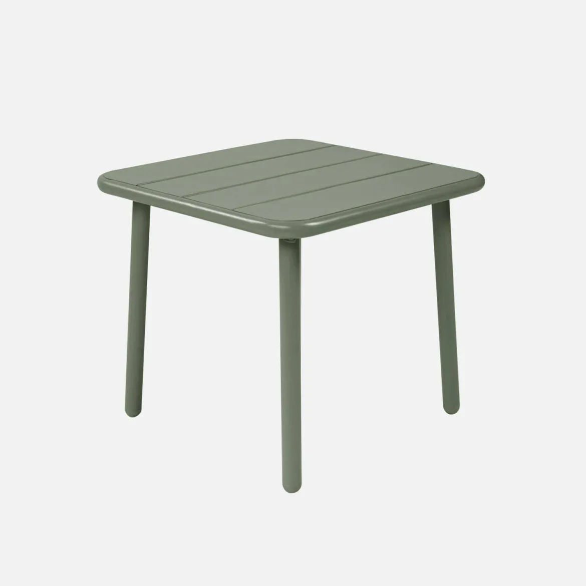 Tavolino da giardino quadrato in acciaio, 45 cm