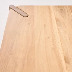 Tavolino esotico quadrato in legno massello, 80cm