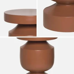 Tavolino, fine divano, comodino in metallo