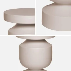 Tavolino, fine divano, comodino in metallo